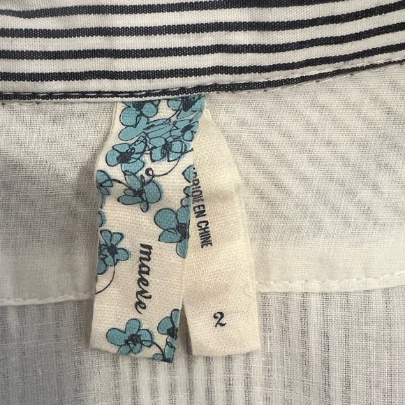 Mauve Striped Sleeveless Dress | Pockets | Lined | SZ 2| Gray/Blue | Like New - Picture 14 of 14